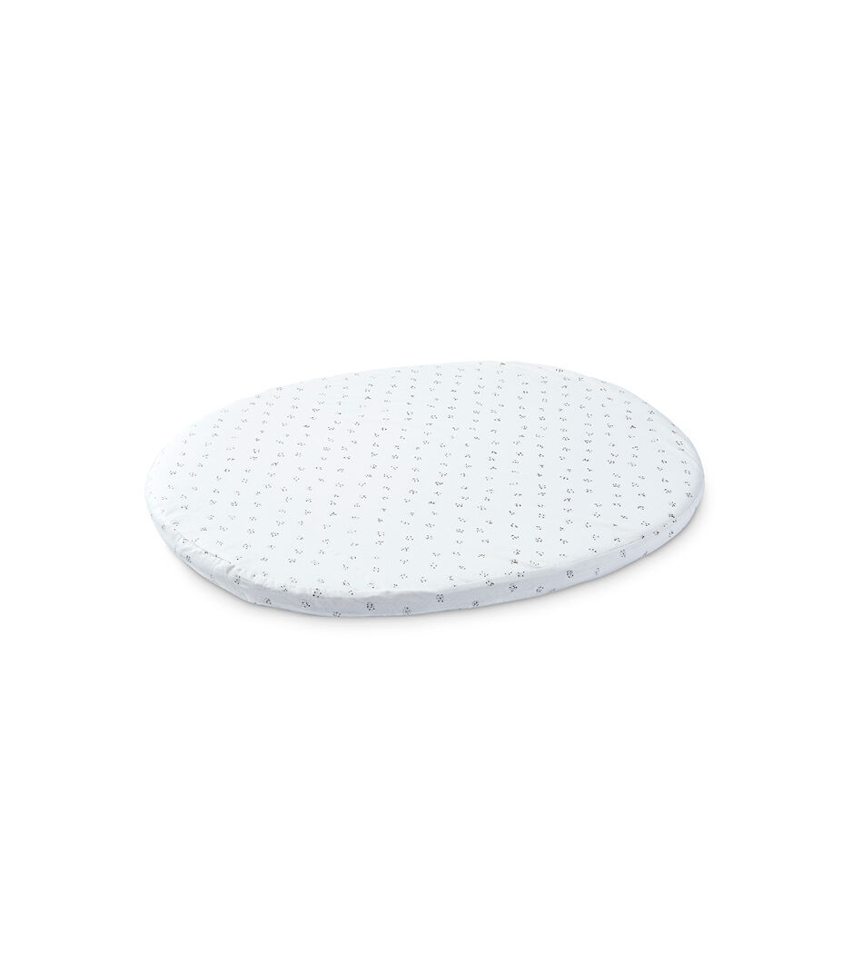 Stokke® Sleepi™ Mini Fitted Sheet by Pehr V2, Grey Dotty, mainview